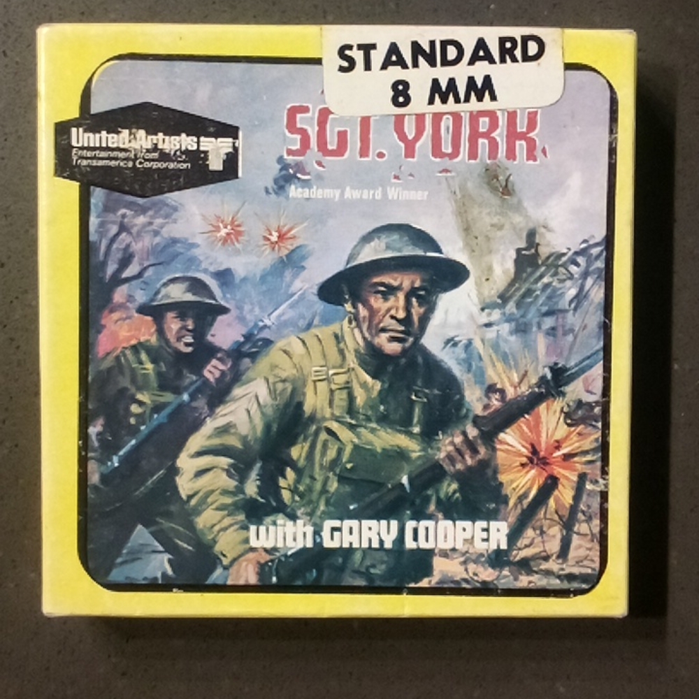 8 mm film Sergeant York academy award winner with Gary Cooper, United Artist